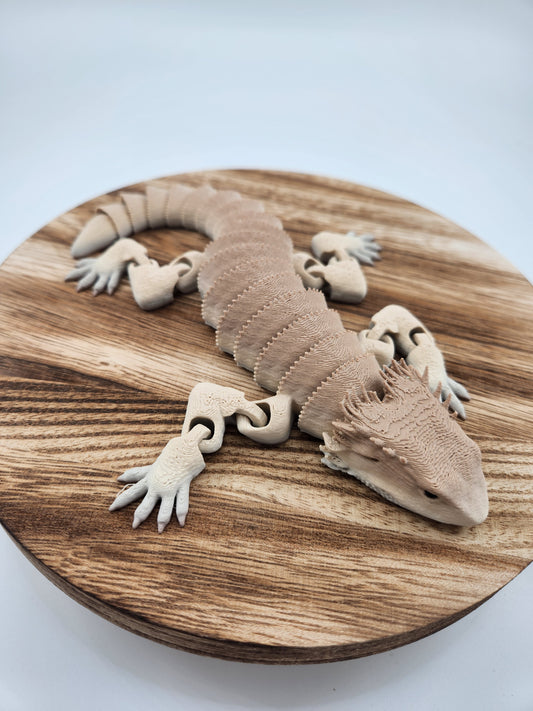 3D Printed Realistic Bearded Dragon